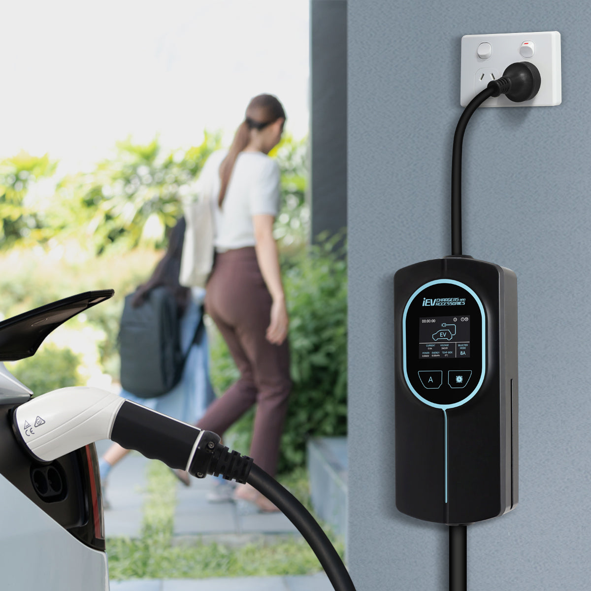 Single Phase Type 2 EV Portable Charger 2kW