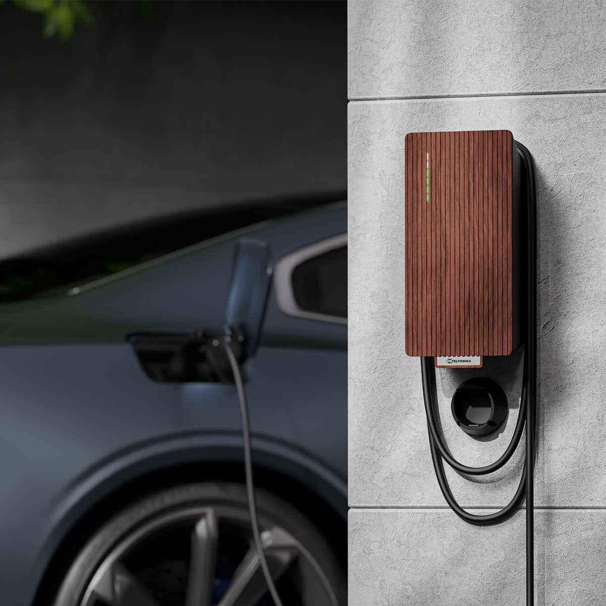 Teltonika EVC-2 22kW EV Home Smart Wall Charger With Tethered Cable